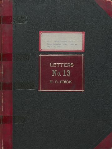 Letterpress Copybook, Vol. 13, 1896-1897