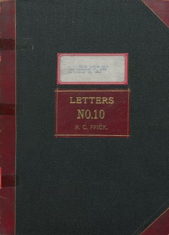 Letterpress Copybook, Vol. 10, 1894-1895