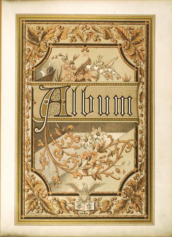 Album title page, circa 1880s