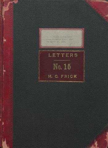 Letterpress Copybook, Vol. 15, 1897-1898